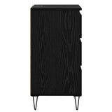 Credenza con cassetto Rovere Nero 40 x 35 x 70 cm