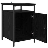 Armadio da Notte 2 pcs Rovere Nero 40 x 42 x 60cm