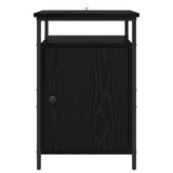 Armadio da Notte 2 pcs Rovere Nero 40 x 42 x 60cm