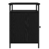 Armadio da Notte 2 pcs Rovere Nero 40 x 42 x 60cm