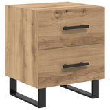 Armadio da Notte 2 pcs Rovere artigianale 40 x 35 x 47,5 cm