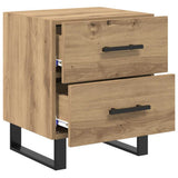 Armadio da Notte 2 pcs Rovere artigianale 40 x 35 x 47,5 cm