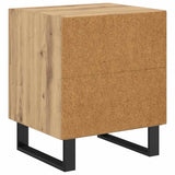 Armadio da Notte 2 pcs Rovere artigianale 40 x 35 x 47,5 cm