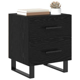 Armadio da Notte 2 pcs Rovere Nero 40 x 35 x 47,5 cm
