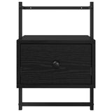 Armadio da Notte Rovere Nero 35 x 30 x 51 cm Legno truciolato