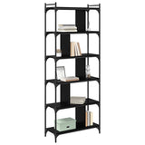 Libreria Rovere nero 76 x 32 x 192 cm Legno truciolato