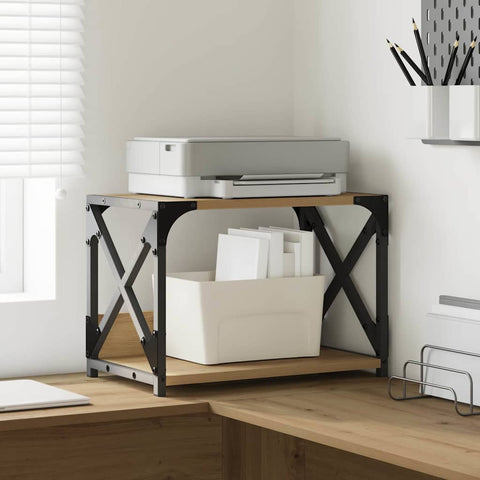 Supporto per Stampante Rovere artigianale 44 x 26 x 31.5 cm