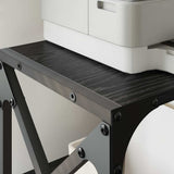 Supporto per Stampante Rovere Nero 44 x 26 x 31.5 cm