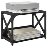 Supporto per Stampante Rovere Nero 44 x 26 x 31.5 cm