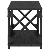 Supporto per Stampante Rovere Nero 44 x 26 x 31.5 cm