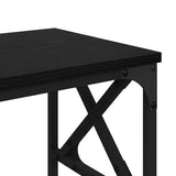 Supporto per Stampante Regolabile Rovere Nero 40 x 30 x 31 cm