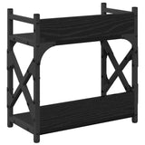 Supporto per Stampante Rovere Nero 40 x 20 x 40 cm