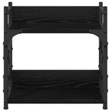 Supporto per Stampante Rovere Nero 40 x 20 x 40 cm