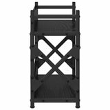 Supporto per Stampante Rovere Nero 40 x 20 x 40 cm