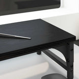 Supporto per Monitor Rovere Nero 55 x 23 x 14 cm