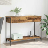 Tavolo consolle con cassetto Legno vecchio 100 x 34,5 x 75 cm