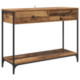 Tavolo consolle con cassetto Legno vecchio 100 x 34,5 x 75 cm
