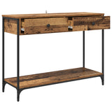 Tavolo consolle con cassetto Legno vecchio 100 x 34,5 x 75 cm