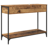 Tavolo consolle con cassetto Legno vecchio 100 x 34,5 x 75 cm