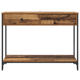 Tavolo consolle con cassetto Legno vecchio 100 x 34,5 x 75 cm