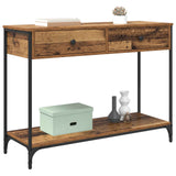 Tavolo consolle con cassetto Legno vecchio 100 x 34,5 x 75 cm