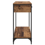 Tavolo consolle con cassetto Legno vecchio 100 x 34,5 x 75 cm
