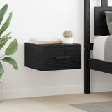 Armadio da Notte Rovere nero 35 x 35 x 20 cm Legno truciolato