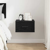 Armadio da Notte Rovere nero 35 x 35 x 20 cm Legno truciolato