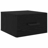 Armadio da Notte Rovere nero 35 x 35 x 20 cm Legno truciolato