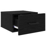 Armadio da Notte con cassetto 2 pcs Rovere nero 35 x 35 x 20 cm