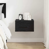 Armadio da Notte Rovere nero 35 x 35 x 20 cm Legno truciolato