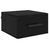 Armadio da Notte Rovere nero 35 x 35 x 20 cm Legno truciolato
