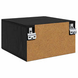 Armadio da Notte Rovere nero 35 x 35 x 20 cm Legno truciolato