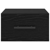 Armadio da Notte Rovere nero 35 x 35 x 20 cm Legno truciolato