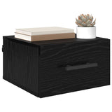 Armadio da Notte Rovere nero 35 x 35 x 20 cm Legno truciolato