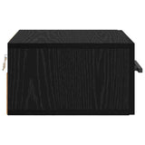 Armadio da Notte Rovere nero 35 x 35 x 20 cm Legno truciolato