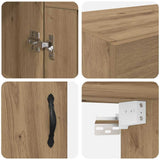 Pensile Rovere artigianale 69,5 x 34 x 90 cm Legno truciolato