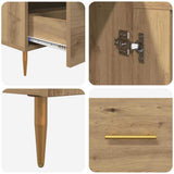 Credenza con cassetto Rovere artigianale 69,5 x 31 x 115 cm
