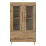 Credenza con cassetto Rovere artigianale 69,5 x 31 x 115 cm