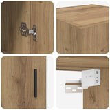 Pensile Rovere artigianale 34,5 x 34 x 90 cm Legno truciolato