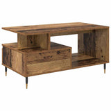 Tavolino da salotto con cassetto Legno vecchio 90 x 49 x 45 cm