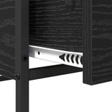Tavolino da salotto con cassetto Rovere Nero 100 x 51 x 45 cm