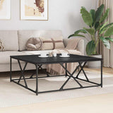 Tavolino da salotto Rovere Nero 100 x 100 x 40 cm