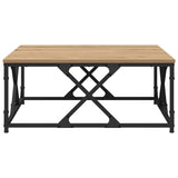 Tavolino da salotto Rovere artigianale 70 x 70 x 30 cm