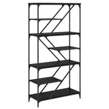 Libreria Rovere Nero 91 x 36 x 176 cm Legno truciolato