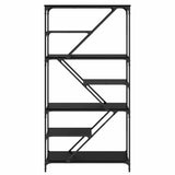 Libreria Rovere Nero 91 x 36 x 176 cm Legno truciolato