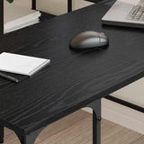 Scrivania Rovere Nero 139 x 139 x 75 cm Legno truciolato