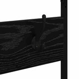 Stendibiancheria con lo scaffale Rovere Nero 100 x 41 x 184 cm