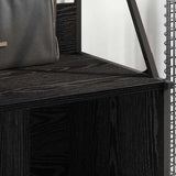 Stendibiancheria con lo scaffale Rovere Nero 100 x 41 x 184 cm