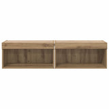 Set mobile TV con LED 2 pcs Rovere artigianale 60 x 30 x 30 cm